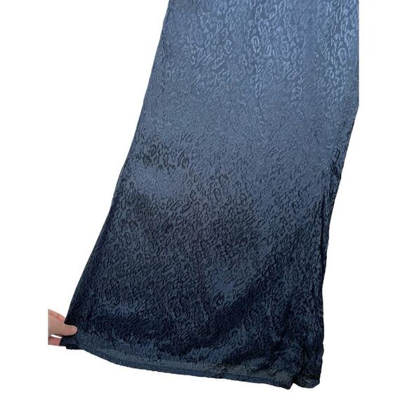 Anthropologie Maeve Jacqueline Jacquard Jumpsuit XS Navy Blue Elegant Night Out - Picture 10 of 16